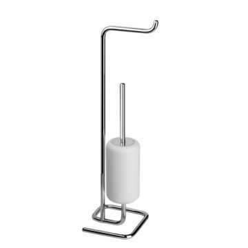 Gessi Goccia Accessories 38067 Porta Carta Igienica e Porta Scopino