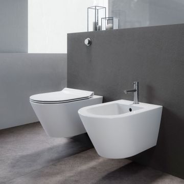 GSI Ceramica Kube X 941511+9465111 WC + Bidet A Parete