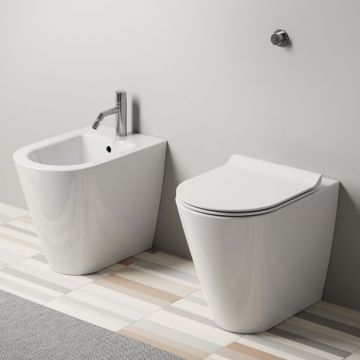 GSI Ceramica Kube X 941011+9462111 WC + Bidet A Terra