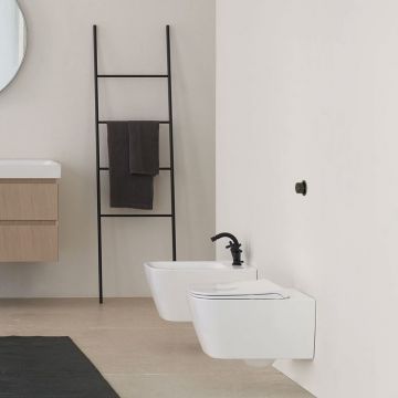 GSI Ceramica Nubes 961511+9665111 WC + Bidet A Parete