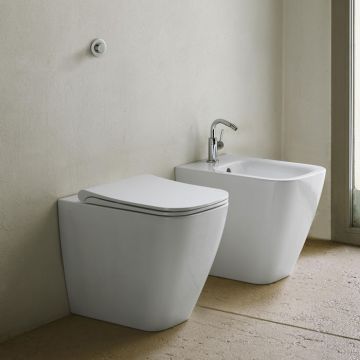 GSI Ceramica Nubes 961011+9662111 WC + Bidet A Terra