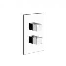 Gessi Rettangolo Shower 20182+09269 Miscelatore Termostatico Doccia + Parte Da Incasso