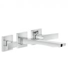 Gessi Rilievo 59090+45089 Miscelatore Lavabo Tre Fori + Parte Da Incasso
